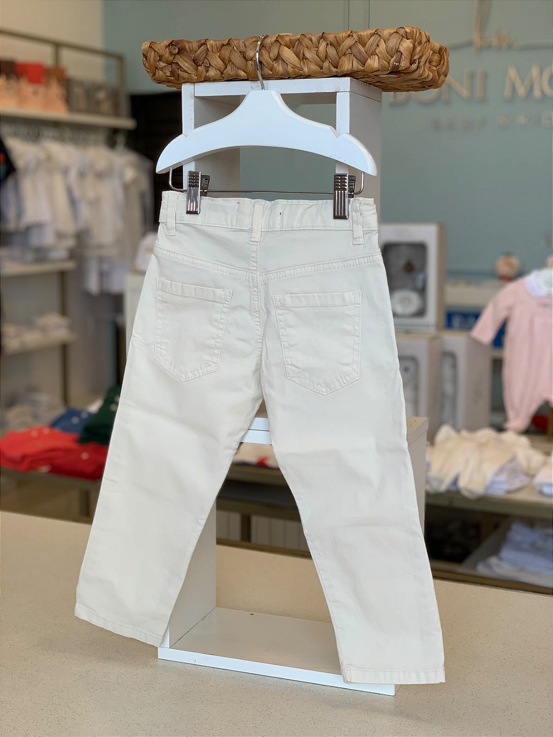 Calça Sarja Chino Areia Dudes