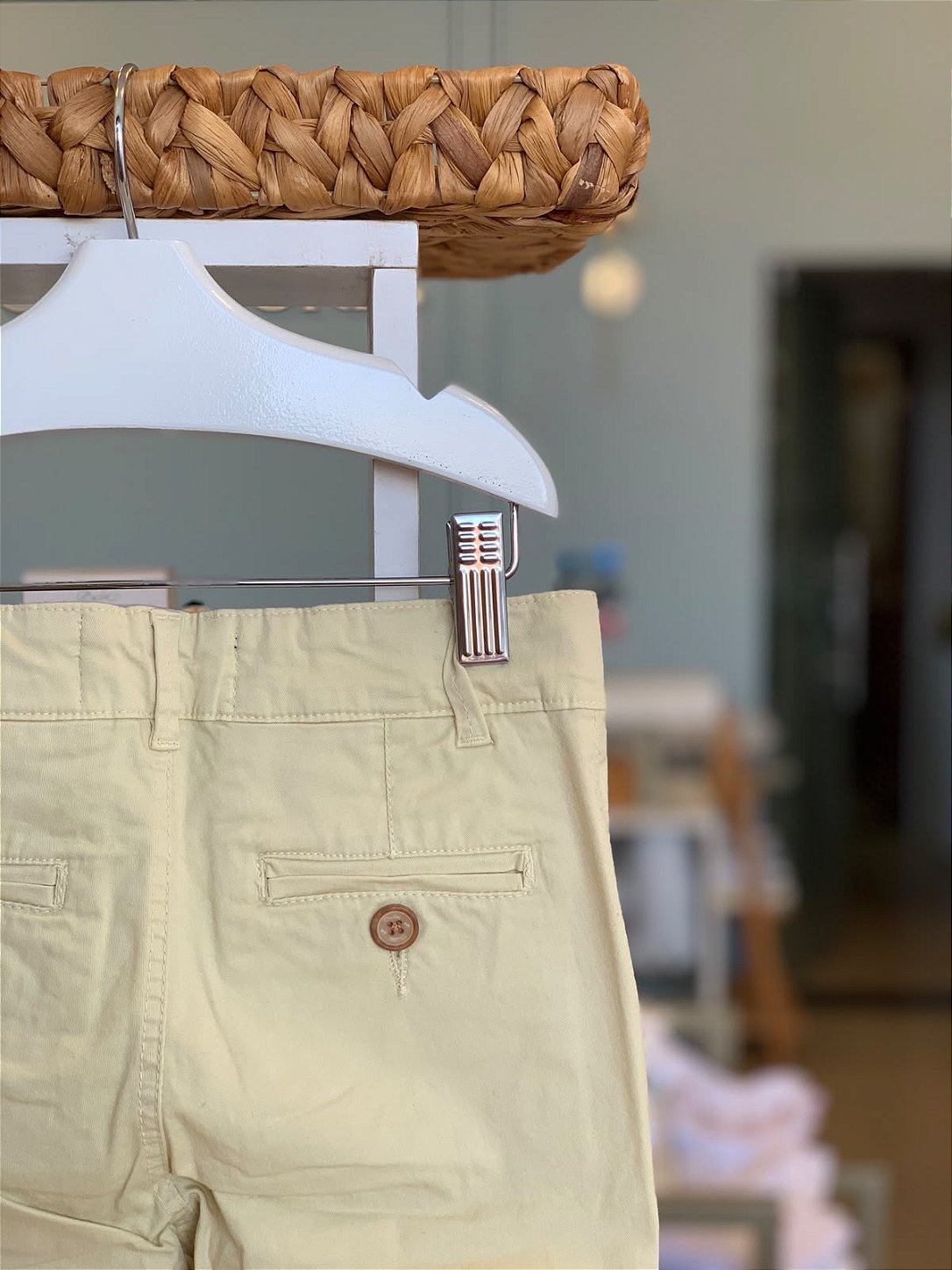 Calça Sarja Chino Areia Dudes