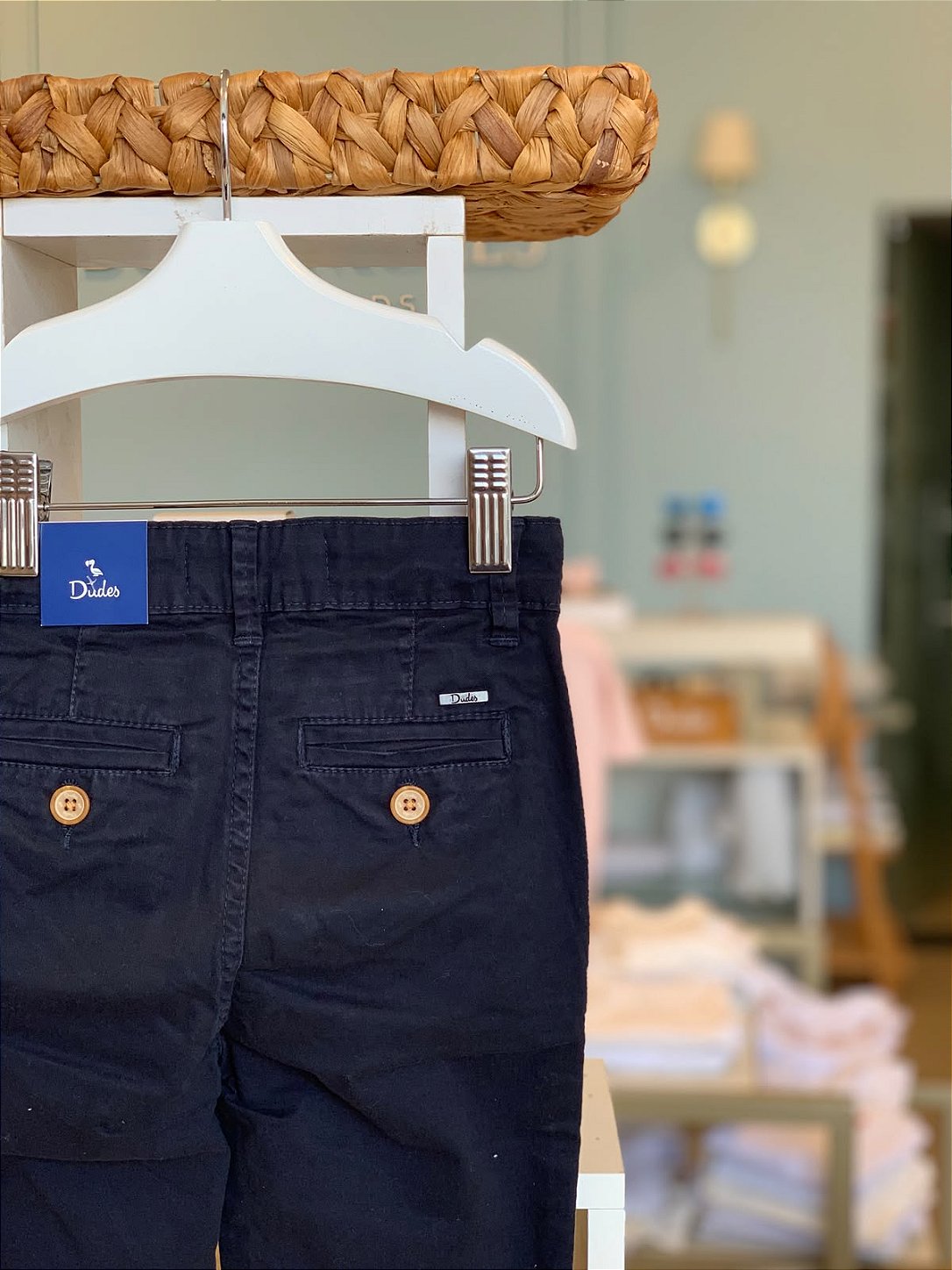 Calça Sarja Chino Marinho Dudes