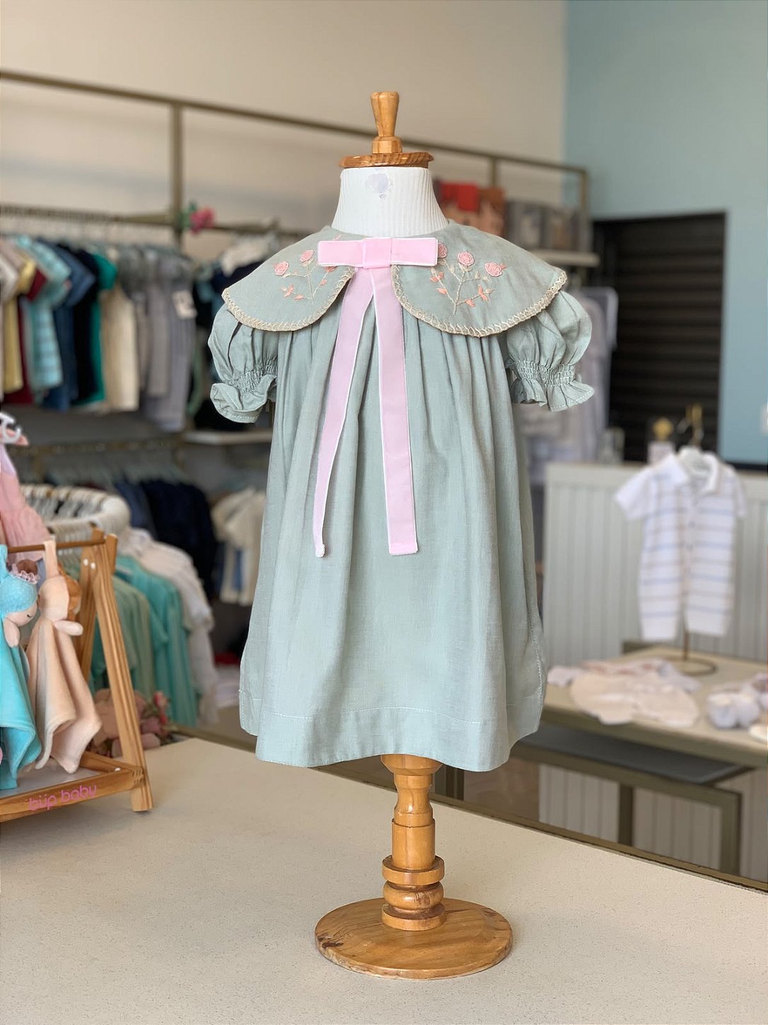 Vestido Teresa Classic MC (Verde Cana)- BCP