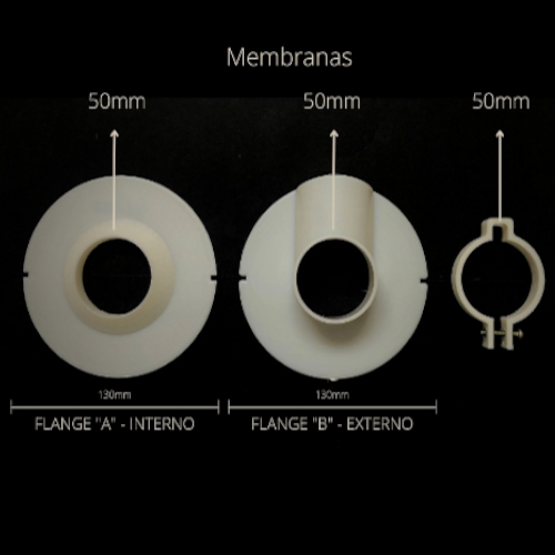 Flanges Para Grauteamento Horizontal De Tubos De 100mm - Membrana