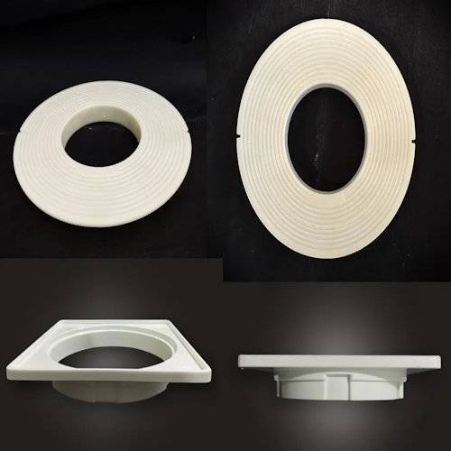 Kit Flange Impermeabilização Ralo Comum + Porta Grelha 100mm
