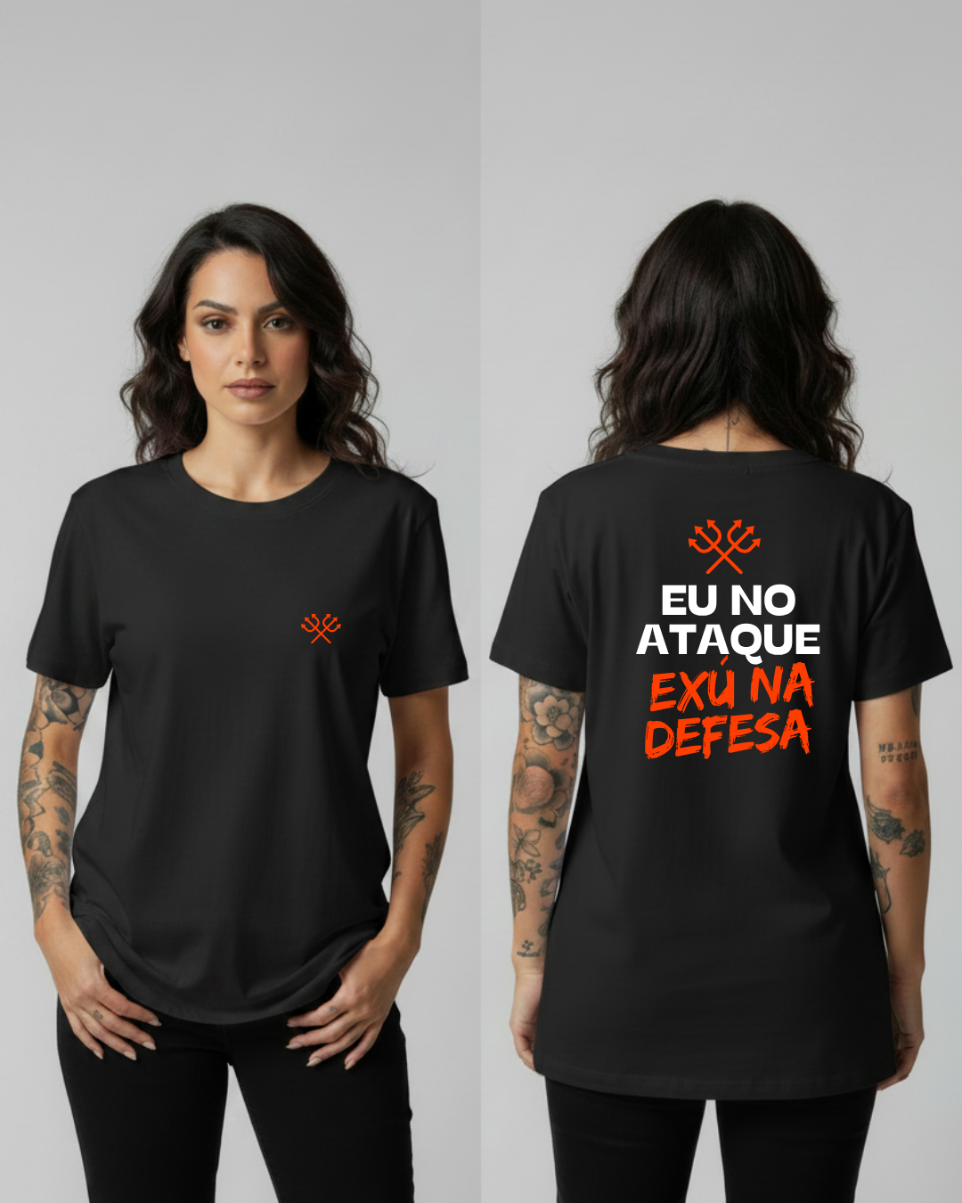 Camiseta Exú no ataque, Eu na defesa