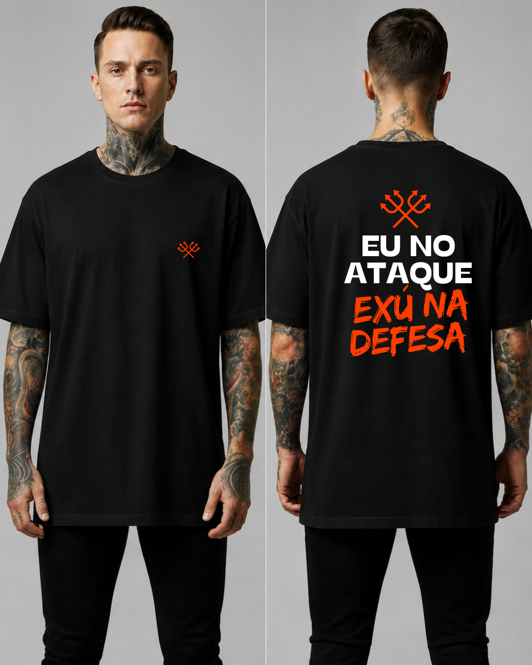 Camiseta Exú no ataque, Eu na defesa
