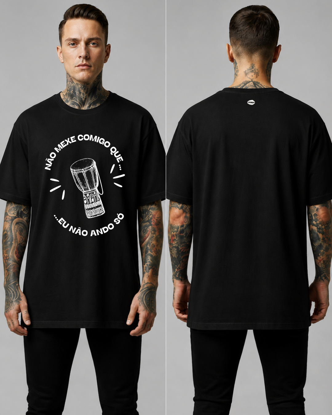 Camiseta Não Mexe Comigo que eu Não Ando Só