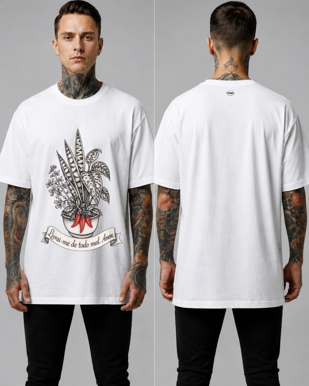 Camiseta Livrai me De Todo Mal Amém