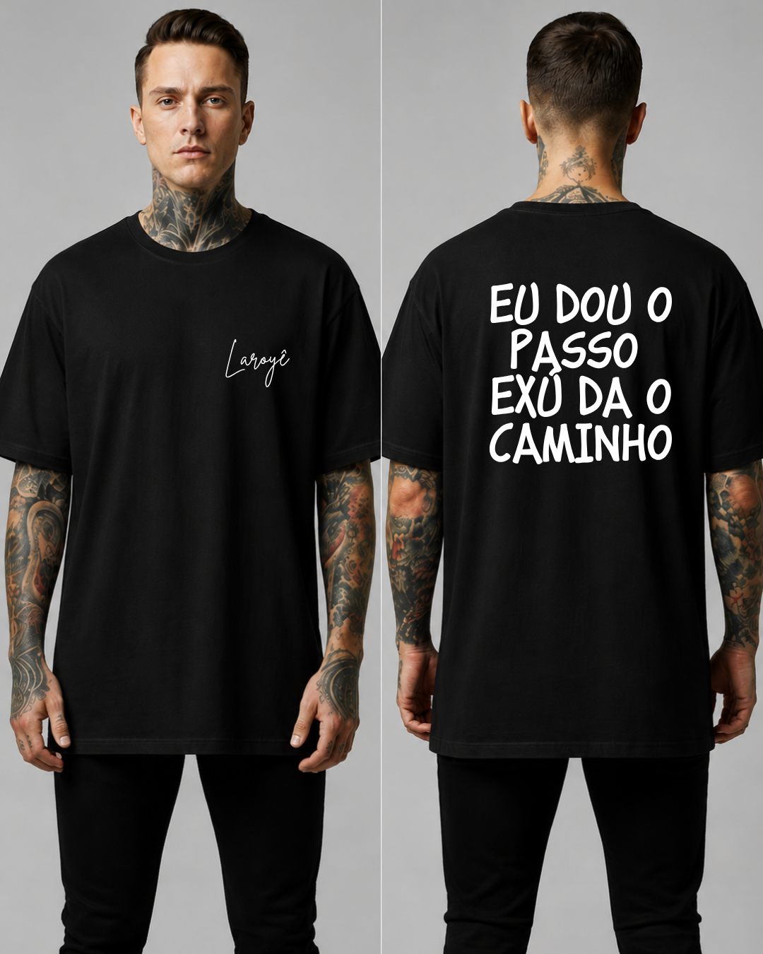 Camiseta Eu dou o passo Exú da o Caminho
