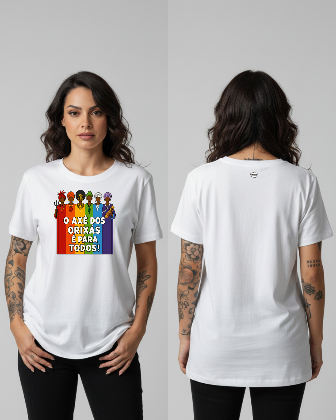 Camiseta O Axé dos Orixás é para Todos
