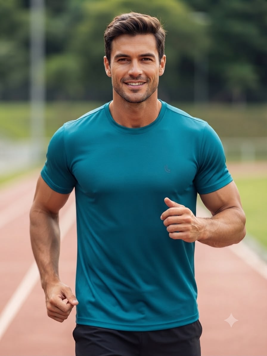 T-SHIRT LSPORT AM BASIC CORE FIT LUPO 77285-0021