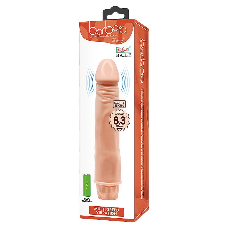 Prótese Realística com Vibrador Barbara Dwarf Baile 21,5cm