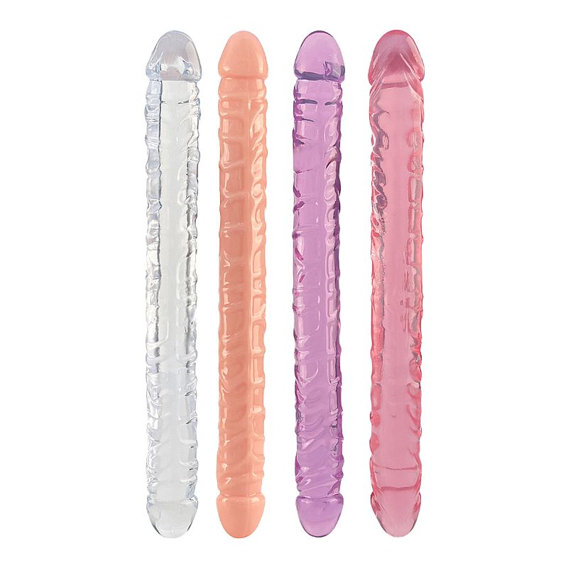 Dildo Duplo Realístico Flexível Ponta Dupla 33,5cm