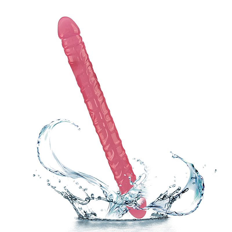Dildo Duplo Realístico Flexível Ponta Dupla 33,5cm