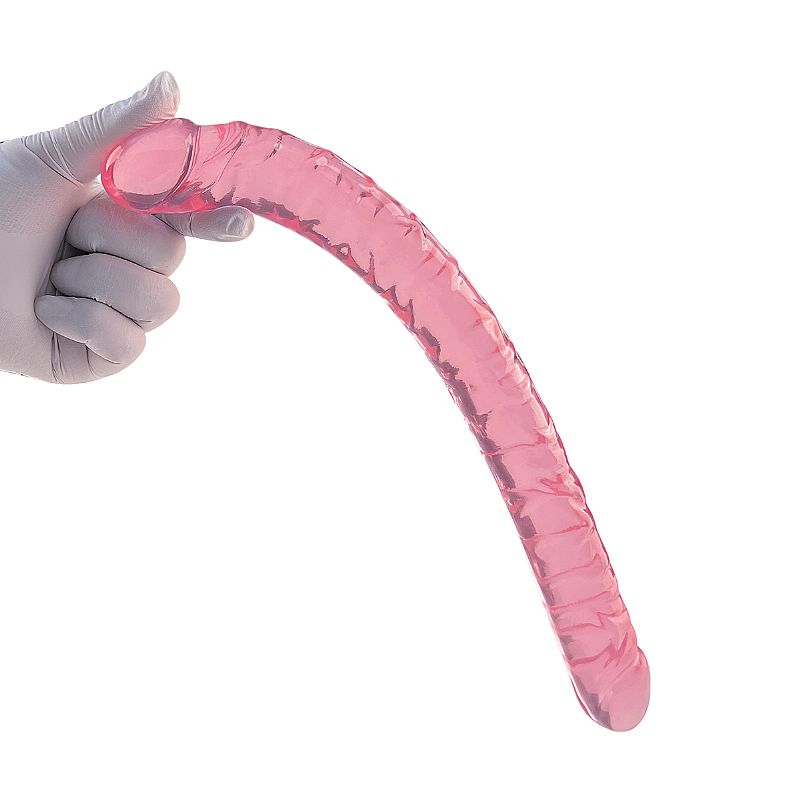 Dildo Duplo Realístico Flexível Ponta Dupla 33,5cm