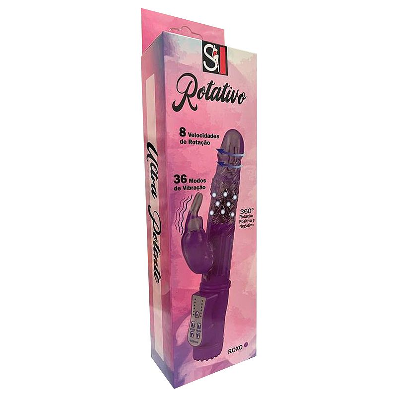 Vibrador Jack Rabbit Rotativo 8 Funções de Rotação e 36 de Vibração