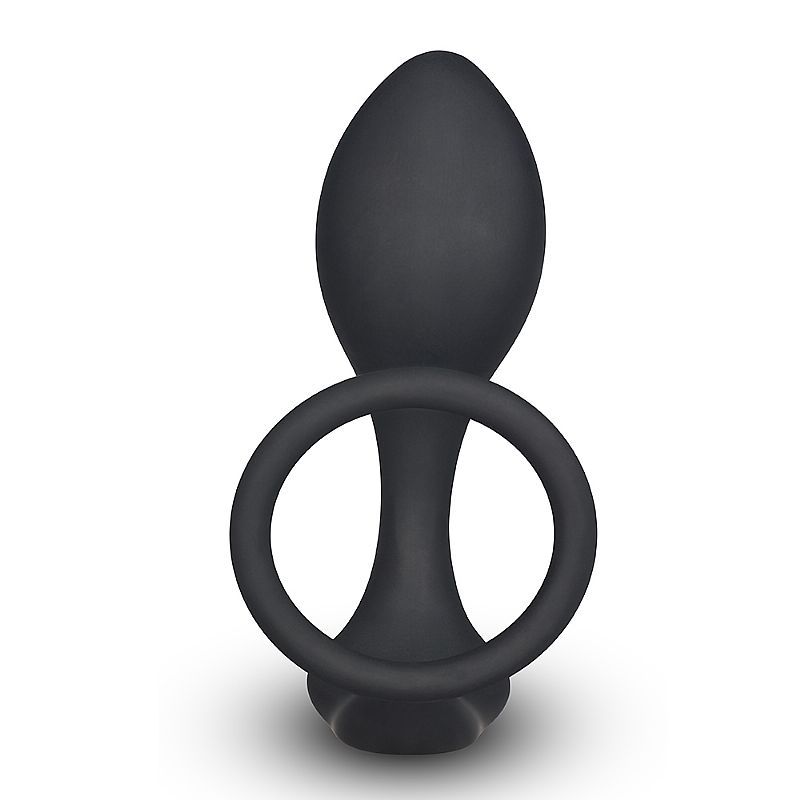 Estimulador de Próstata em Silicone Anatômico com Anel Peniano