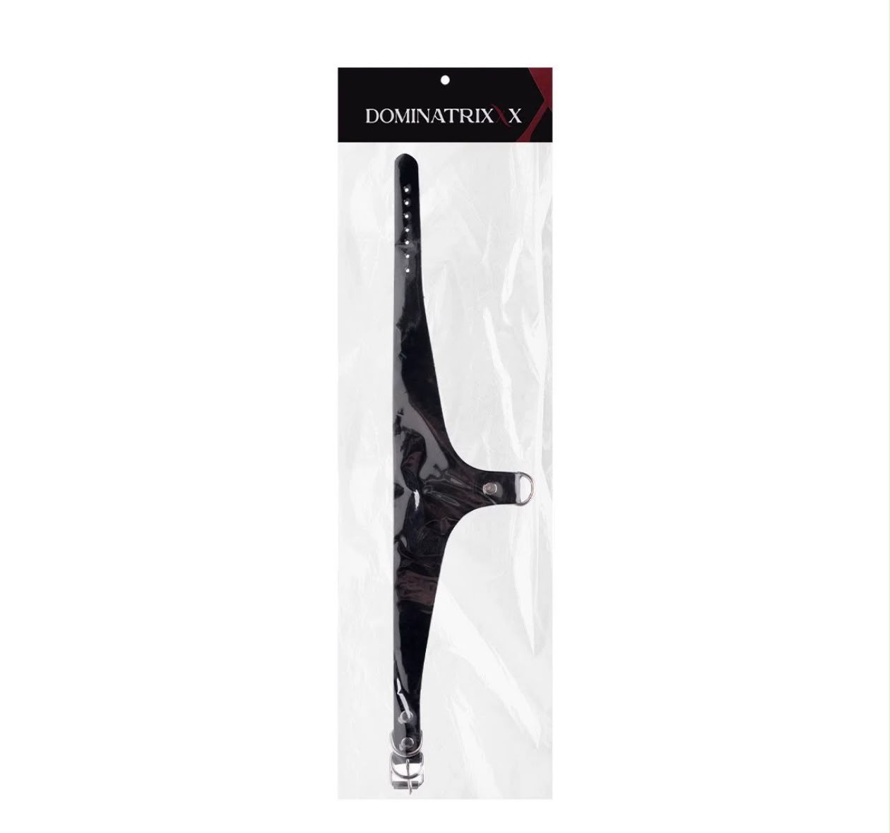 Gargantilha Choker Sado em Vinil Vicky Dominatrix com Argola