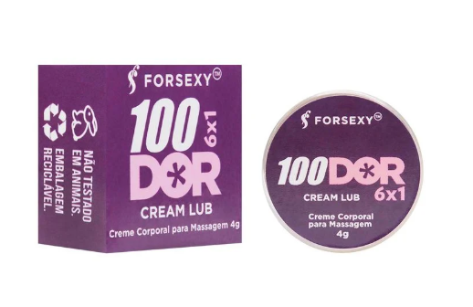 Creme Dessensibilizante Anal 100 Dor 6x1 4g Forsexy Pomada Conforto