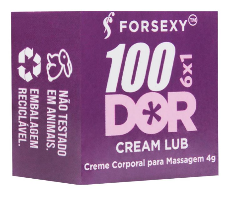 Creme Dessensibilizante Anal 100 Dor 6x1 4g Forsexy Pomada Conforto