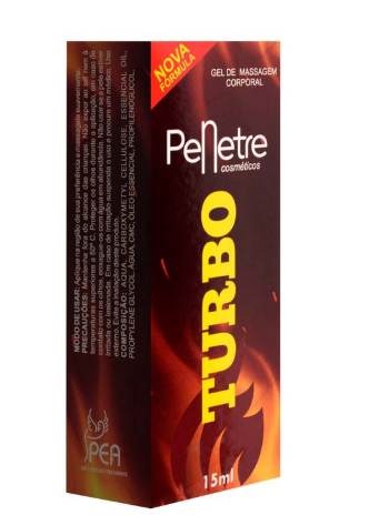 Gel Excitante de Massagem Corporal Turbo 15ml Penetre