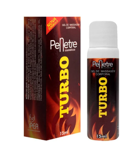 Gel Excitante de Massagem Corporal Turbo 15ml Penetre