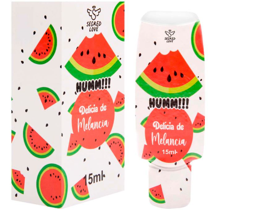 Gel de Massagem Beijável Humm Delícias 15ml Segred Love Vários Sabores