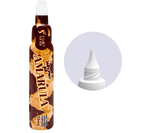 Caneta Gel de Massagem Beijável Jelly Pen 35ml Forsexy Vários Sabores