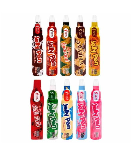 Caneta Gel de Massagem Beijável Jelly Pen 35ml Forsexy Vários Sabores