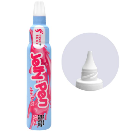 Caneta Gel de Massagem Beijável Jelly Pen 35ml Forsexy Vários Sabores