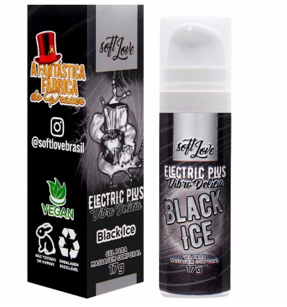 Gel Excitante Electric Plus Vibro Delícia Black Ice 17g Soft Love