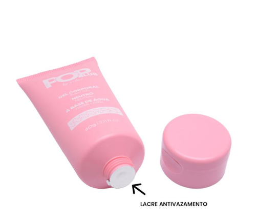 Gel Lubrificante Corporal Neutro Pop Lub 60g Sensual Love