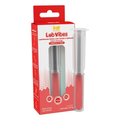 Gel Lubrificante Íntimo Vibratório com Aplicador Lub Vibes 5g Intt Vários Sabores