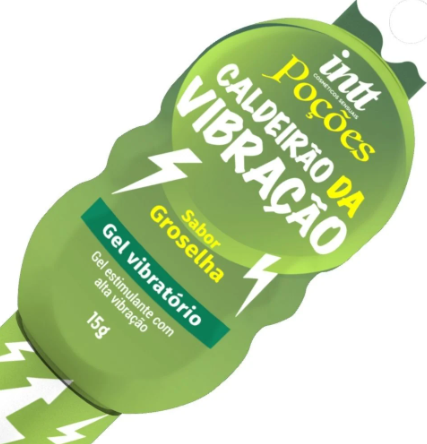 Gel Excitante Vibratório Caldeirão da Vibração Groselha 15g Intt Poções