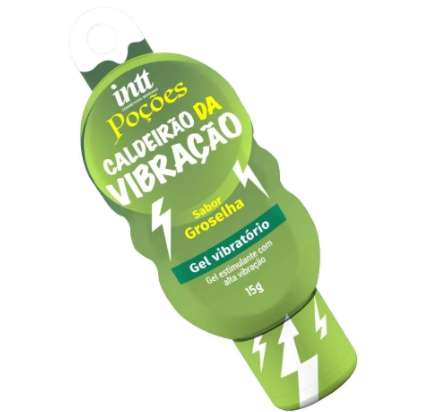 Gel Excitante Vibratório Caldeirão da Vibração Groselha 15g Intt Poções