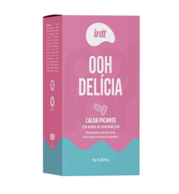 Gel de Massagem Beijável Ooh Delícia Calda Picante Marshmallow 11g Intt