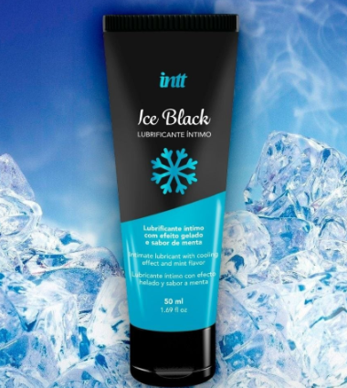 Gel Lubrificante Íntimo Ice Black Menta Refrescante 50ml Intt
