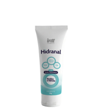 Gel Lubrificante Hidratante Anal Hidranal 50g Intt com Ácido Hialurônico