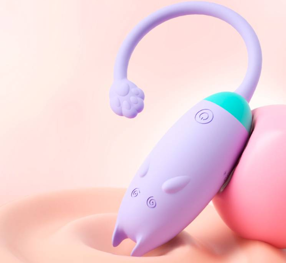 Mini Vibrador Ovo Estimulador Gatinho Meow com Controle Remoto Sem Fio