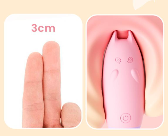 Mini Vibrador Ovo Estimulador Gatinho Meow com Controle Remoto Sem Fio