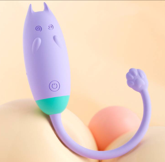 Mini Vibrador Ovo Estimulador Gatinho Meow com Controle Remoto Sem Fio
