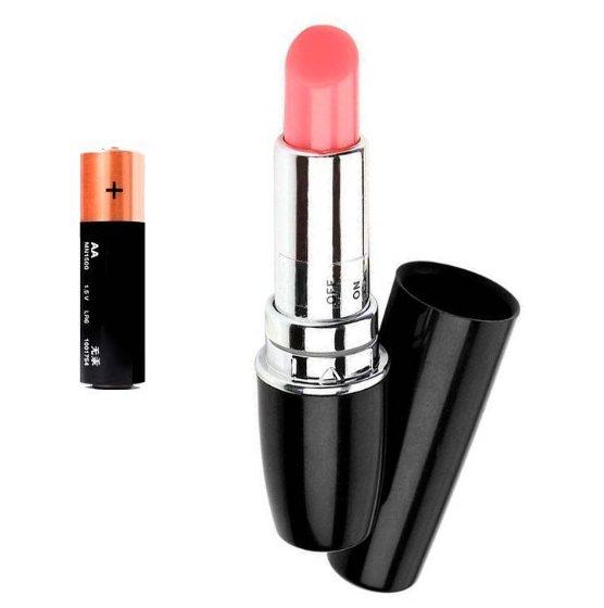 Mini Vibrador Bullet Formato de Batom Discreto a Pilha
