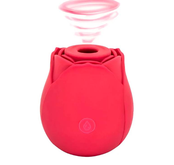 Vibrador Sugador de Clitóris Formato de Rosa Recarregável Premium