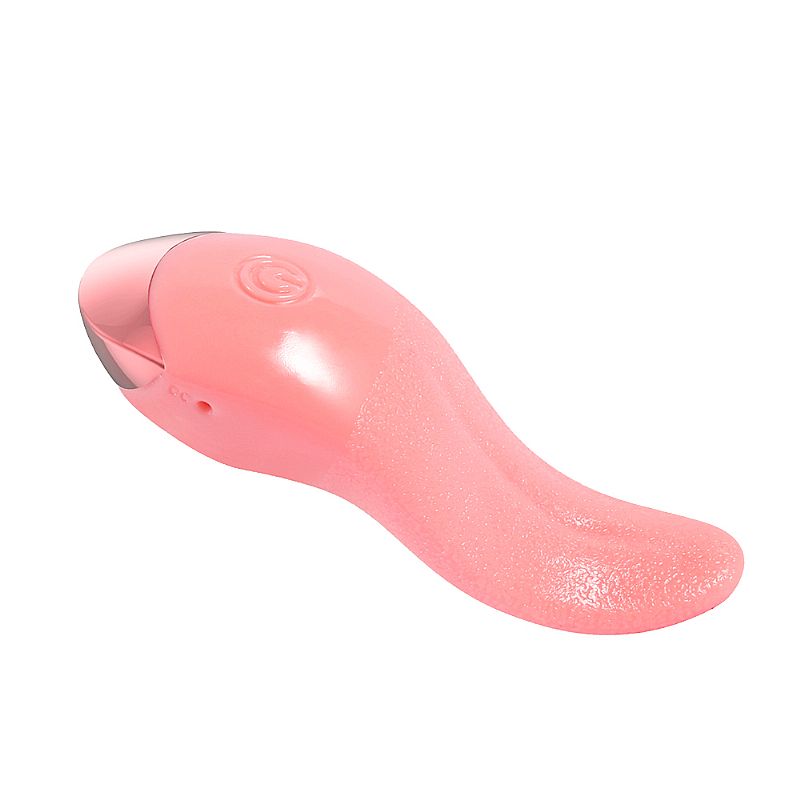 Mini Vibrador Estimulador de Clitóris Língua Realística Recarregável USB