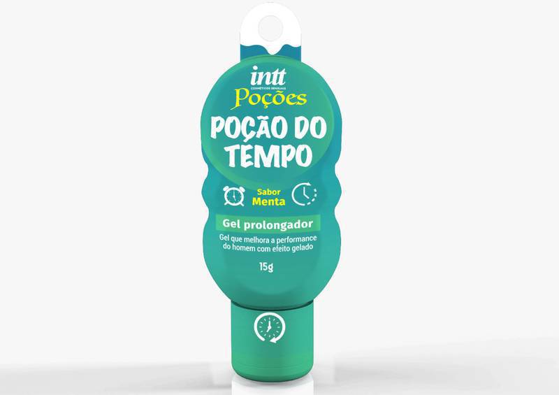 Gel Prolongador Masculino Poção do Tempo Menta 15g Intt