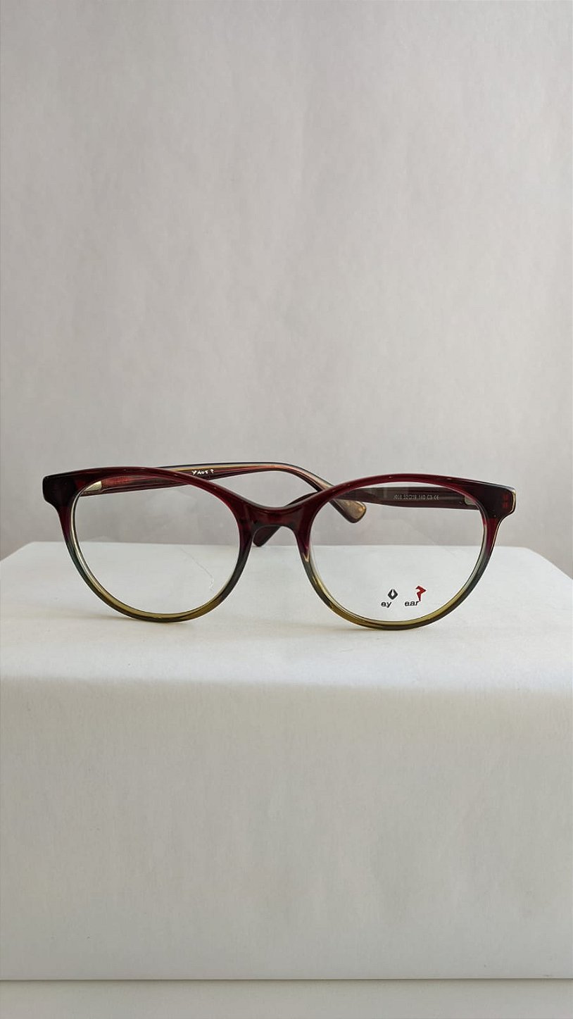 Armação feminina Ynot Redonda Degradê - Tamanho 52