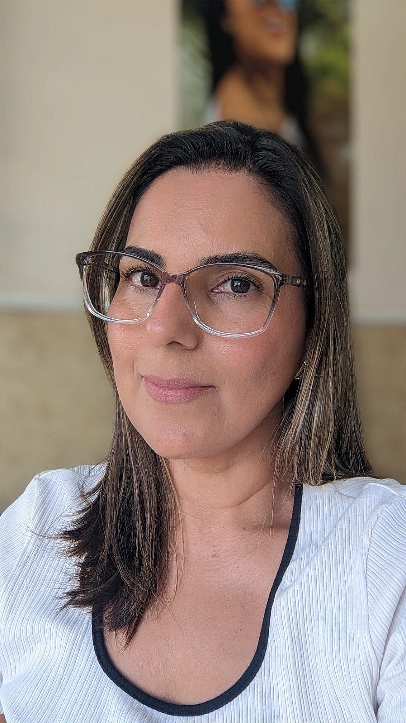 Armação Feminina Cinza Degradê - Tamanho 54