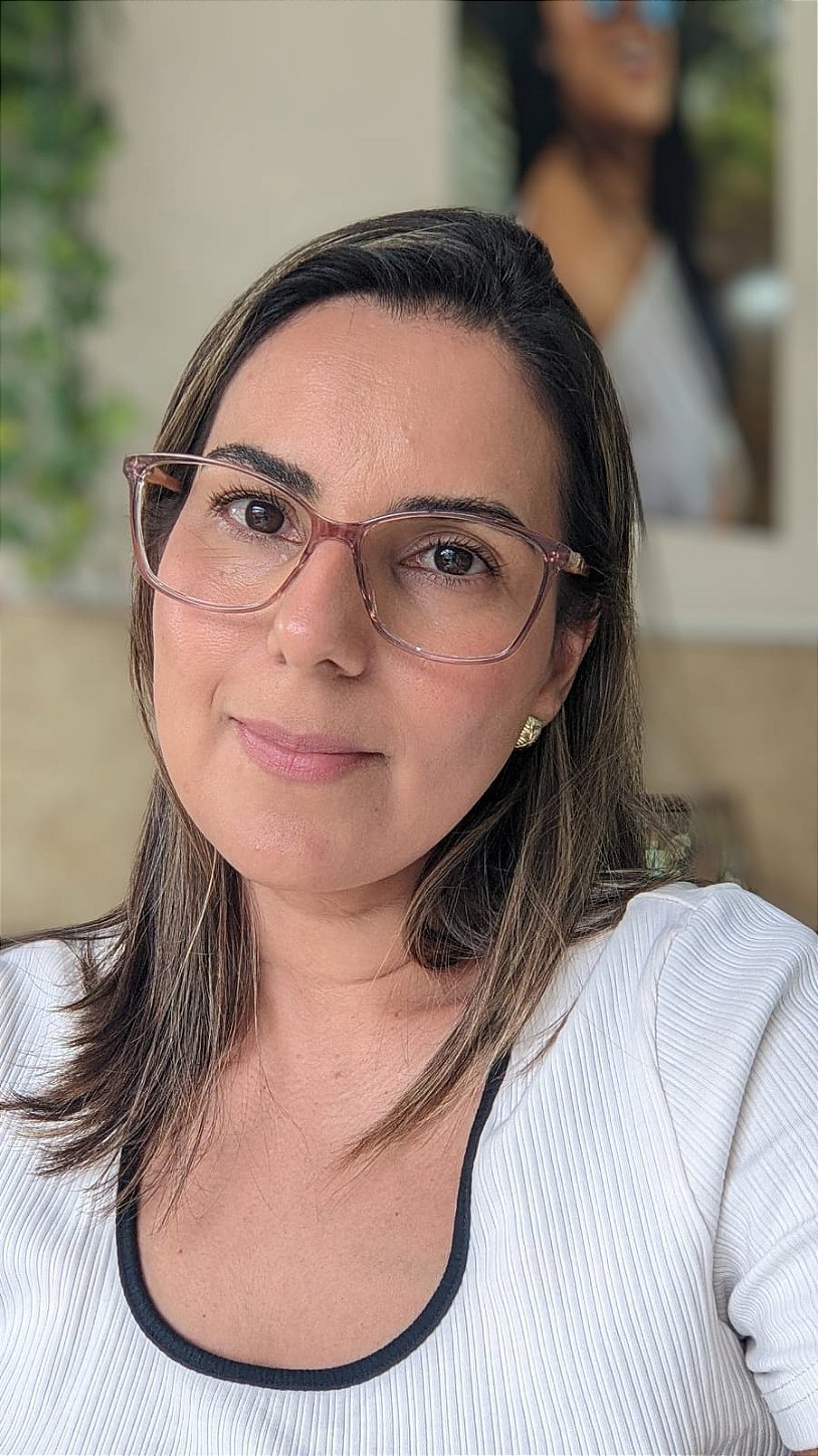Armação Feminina Champanhe - Tamanho 54