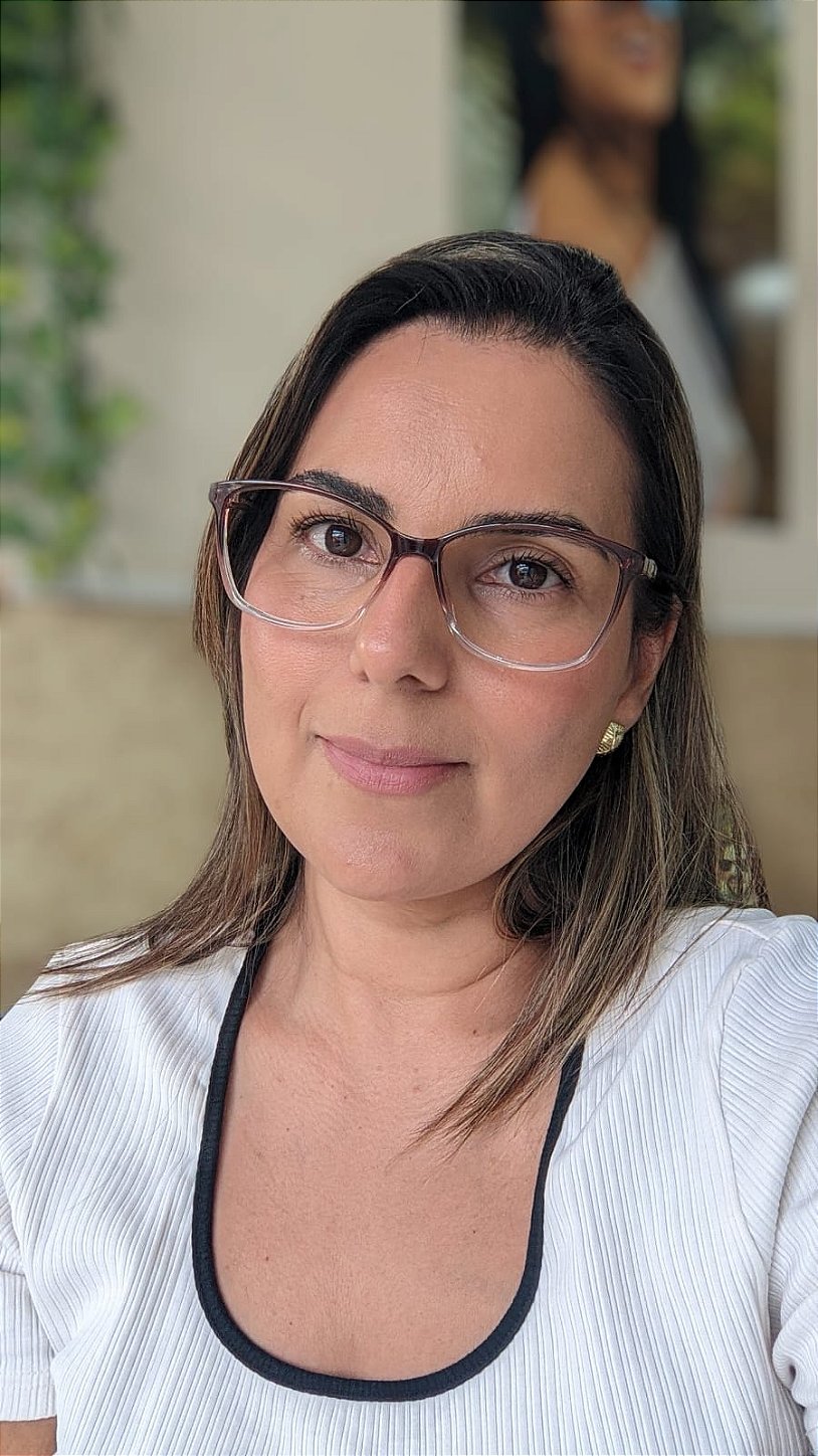 Armação Feminina Marrom Degradê - Tamanho 54