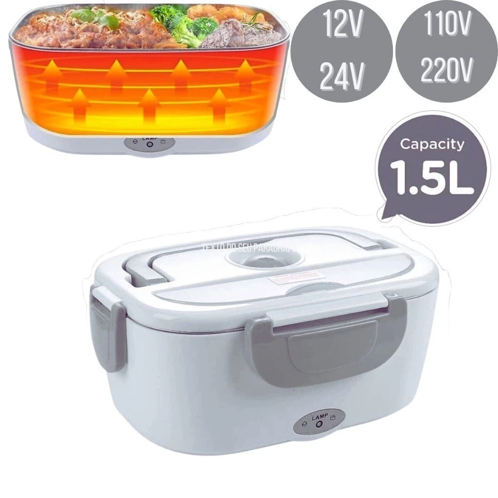 Marmita Elétrica Veicular Bivolt 12v/ 24v/110v/220v