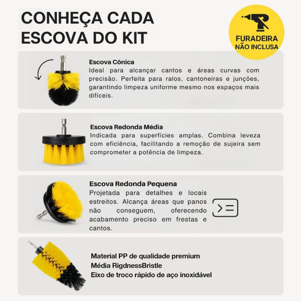 Kit Completo de Limpeza Automotiva
