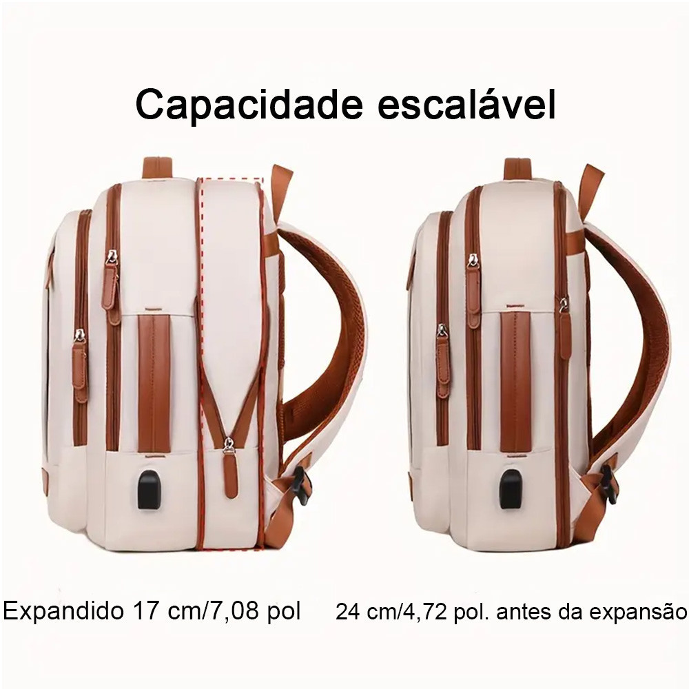 Mochila 4 em 1 grande com USB